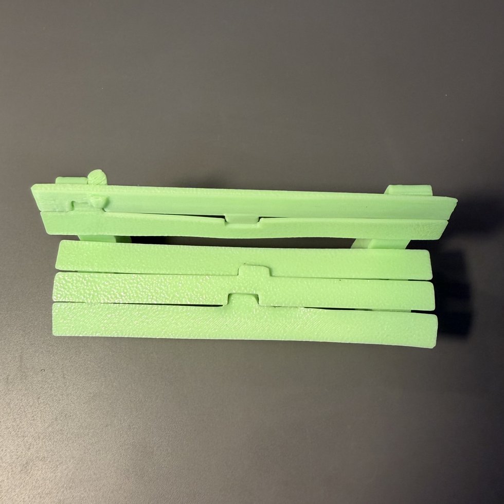 Assembled &mdash; Park bench
