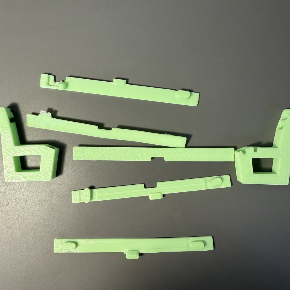 Printed parts &mdash; Park bench