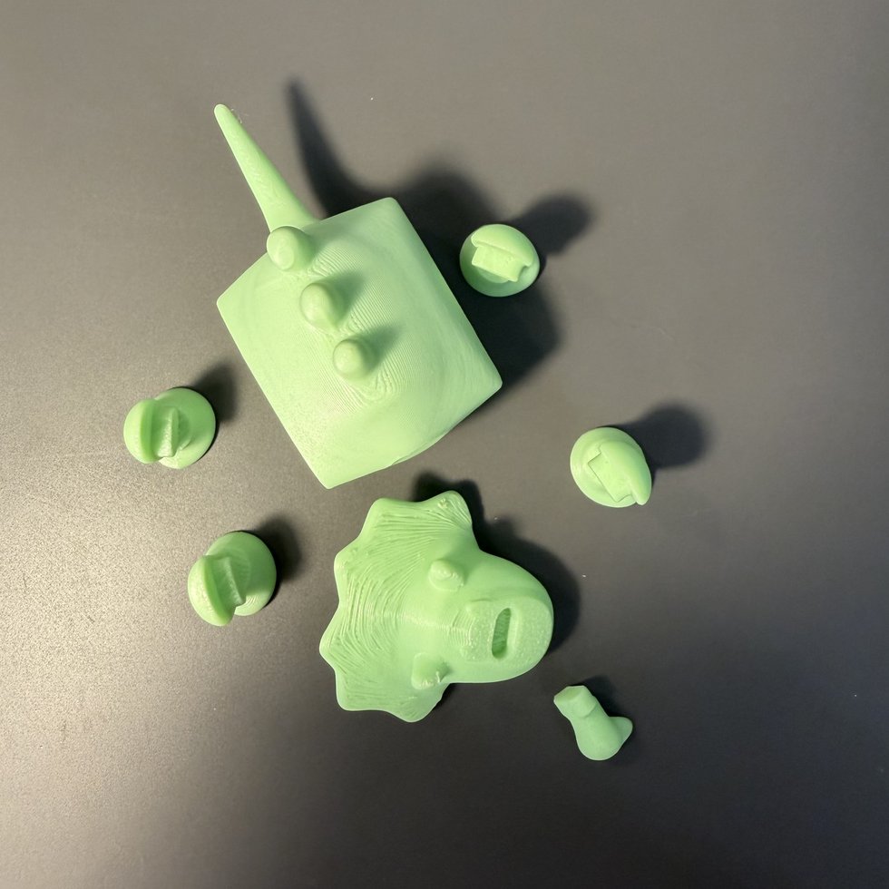 Printed parts &mdash; Triceratops